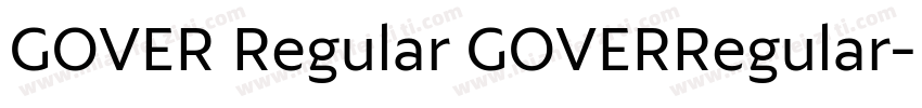 GOVER Regular GOVERRegular字体转换